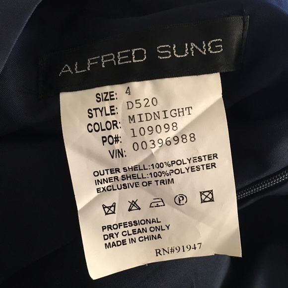 Alfred Sung Style D520 Bridesmaid Dress - Picture 7 of 7